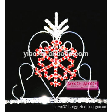 sweet heart design pageant hair accessories snow flake tiara